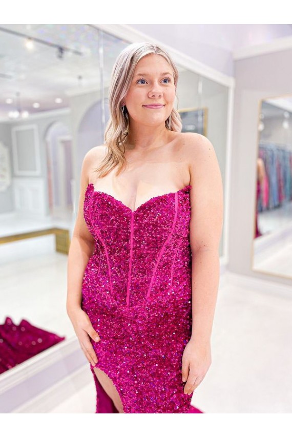 Vendedor de Amor Lantejoulas Veludo Sem Mangas Vestidos de Festa