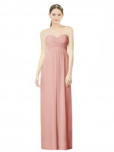 Vendedor de Amor Chiffon Sem Mangas Bliss Vestidos de Madrinha
