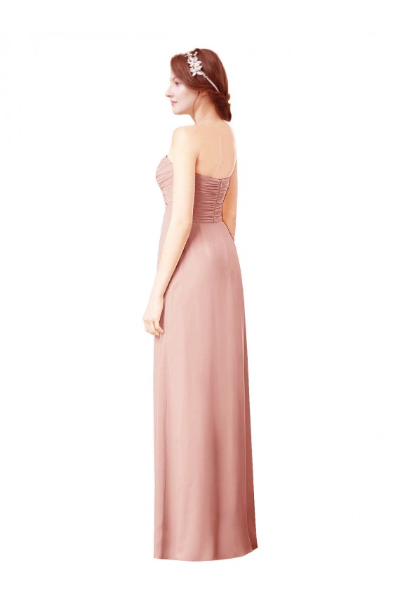Vendedor de Amor Chiffon Sem Mangas Bliss Vestidos de Madrinha