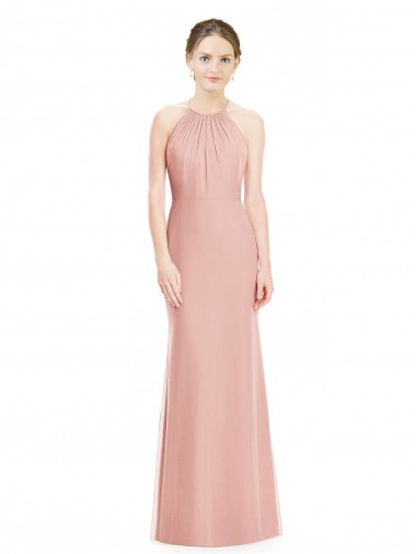 Vendedor de Cabeçada Chiffon Sem Mangas Bliss Vestidos de Madrinha
