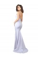 Vendedor de Alças finas Crepe Esticado Sem Mangas Lombar Branco Vestidos de Noiva