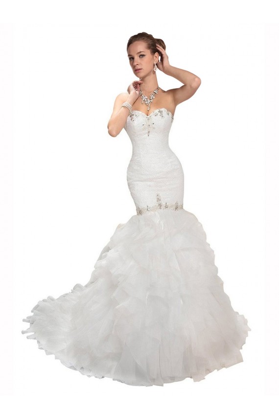 Vendedor de Amor Tule Sem Mangas Branco Vestidos de Noiva