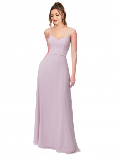 Vendedor de Amor Chiffon Sem Mangas Brilho Rosa Vestidos de Madrinha