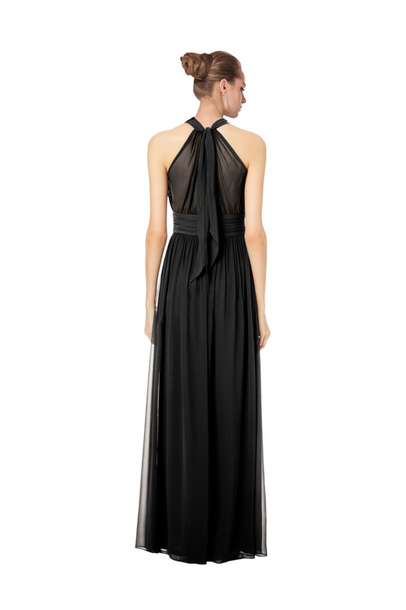 Vendedor de Cabeçada Chiffon Sem Mangas Buraco da fechadura Caçador Verde Vestidos de Madrinha