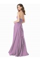 Vendedor de Cabeçada Chiffon Sem Mangas Lavanda Escura Vestidos de Madrinha