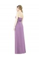 Vendedor de Amor Chiffon Sem Mangas Lavanda Escura Vestidos de Madrinha