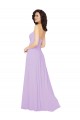 Vendedor de Amor Chiffon Sem Mangas Lombar Lilás Vestidos de Festa / Vestidos de Madrinha