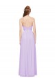 Vendedor de Amor Chiffon Sem Mangas Lilás Vestidos de Madrinha