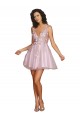 Vendedor de Decote V Tule Sem Mangas Costas em V Vestidos de Madrinha / Vestidos de Cocktail / Vestidos de Homecoming