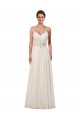 Vendedor de Amor Chiffon Sem Mangas Buraco da fechadura Marfim Vestidos de Noiva