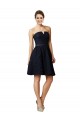 Vendedor de Decote V Renda Sem Mangas Marinha Negra Vestidos de Madrinha / Vestidos de Cocktail