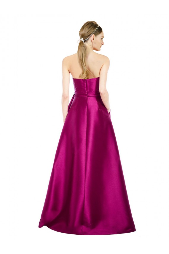 Vendedor de Decote V Cetim Sem Mangas Merlot Vestidos de Madrinha / Vestidos de Festa