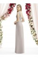 Vendedor de Barco Chiffon Sem Mangas Prata Vestidos de Madrinha