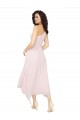 Vendedor de Um Ombro Chiffon Sem Mangas Preto Vestidos de Madrinha / Vestidos de Cocktail / Vestidos de Homecoming