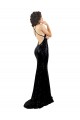Vendedor de Decote V Lantejoulas Sem Mangas Sem encosto Preto Vestidos de Madrinha / Vestidos de Noite / Vestidos de Festa