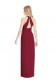 Vendedor de Cabeçada Chiffon Sem Mangas Rosa Deserto Vestidos de Madrinha / Vestidos de Noite
