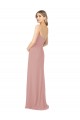 Vendedor de Sem alças Chiffon Sem Mangas Rosa Empoeirado Vestidos de Madrinha