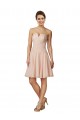 Vendedor de Amor Chiffon & Renda Sem Mangas Rosa Vestidos de Madrinha / Vestidos de Cocktail
