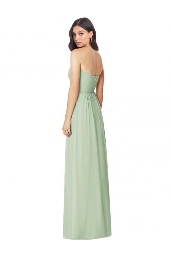 Vendedor de Sem alças Chiffon Sem Mangas Sábio Vestidos de Madrinha