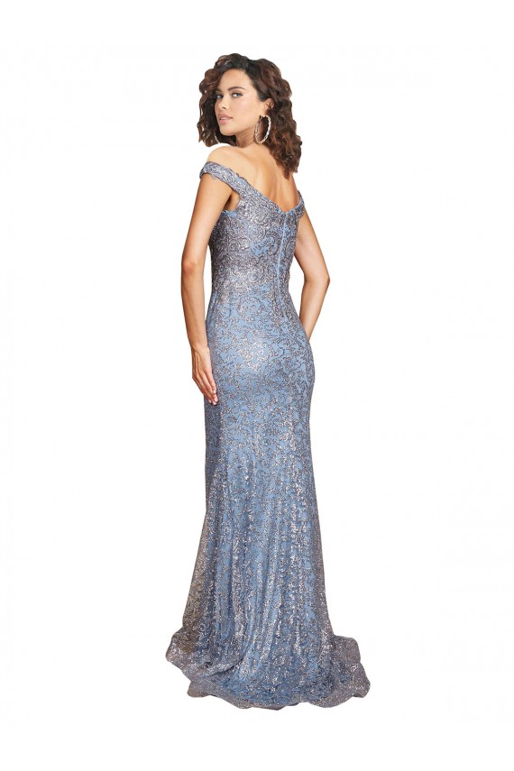 Vendedor de Fora do Ombro Lantejoulas Sem Mangas Vestidos de Madrinha / Vestidos de Noite / Vestidos de Festa