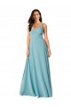 Vendedor de Decote V Chiffon Sem Mangas Turquesa Vestidos de Madrinha